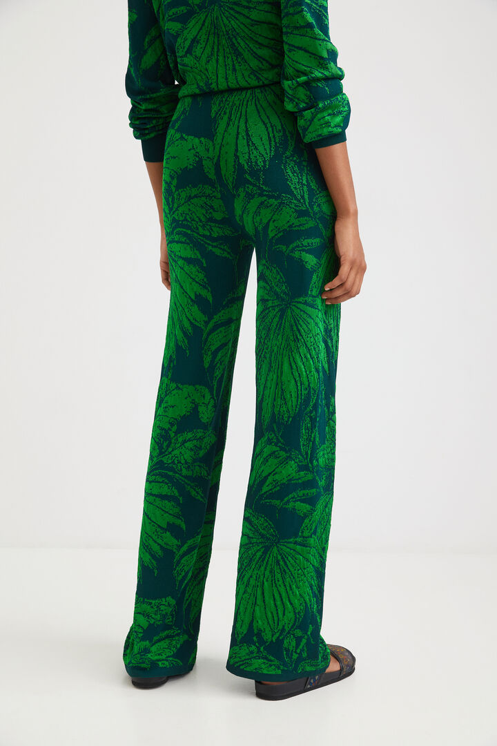 Pantalon large à motif jacquard | Desigual