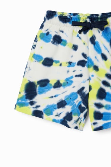 Tie-dye Bermuda jogger shorts | Desigual