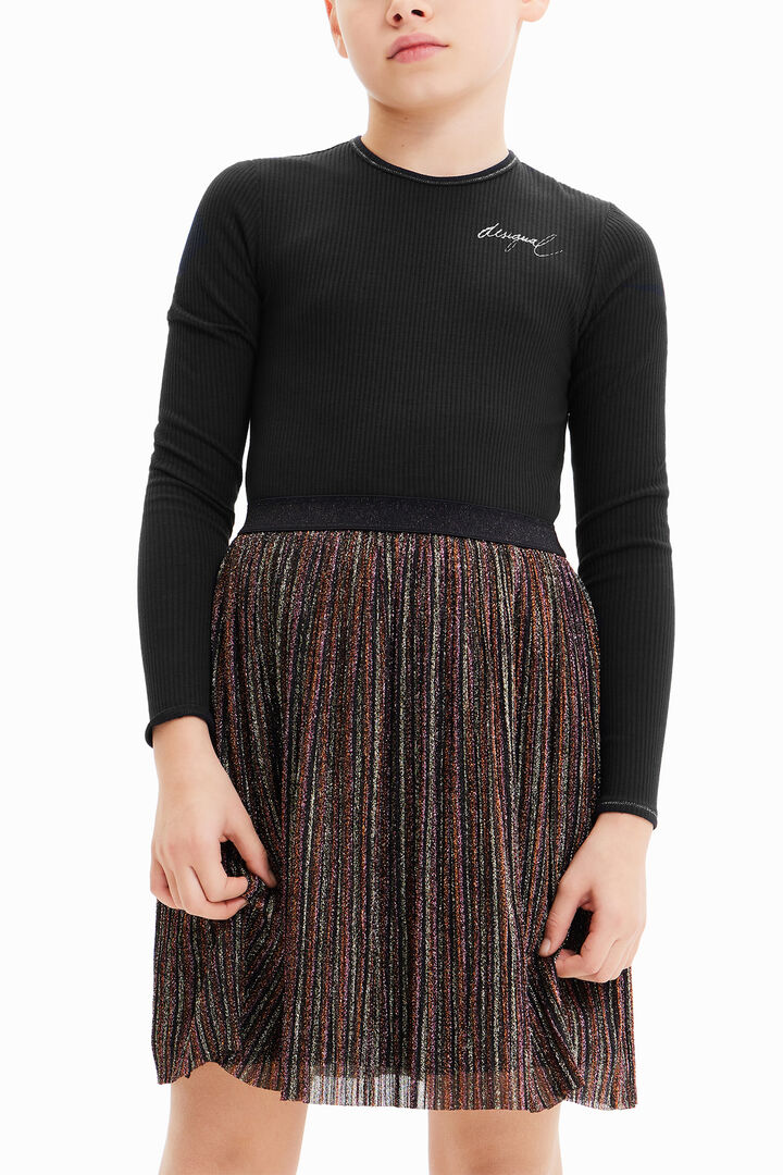 Vestido falda lurex | Desigual