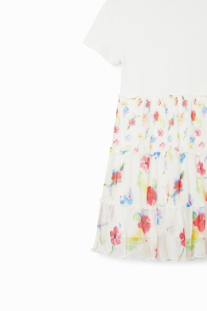 Vestido combinado flores | Desigual
