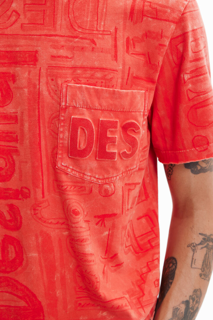 Camiseta logos tejido lavado | Desigual