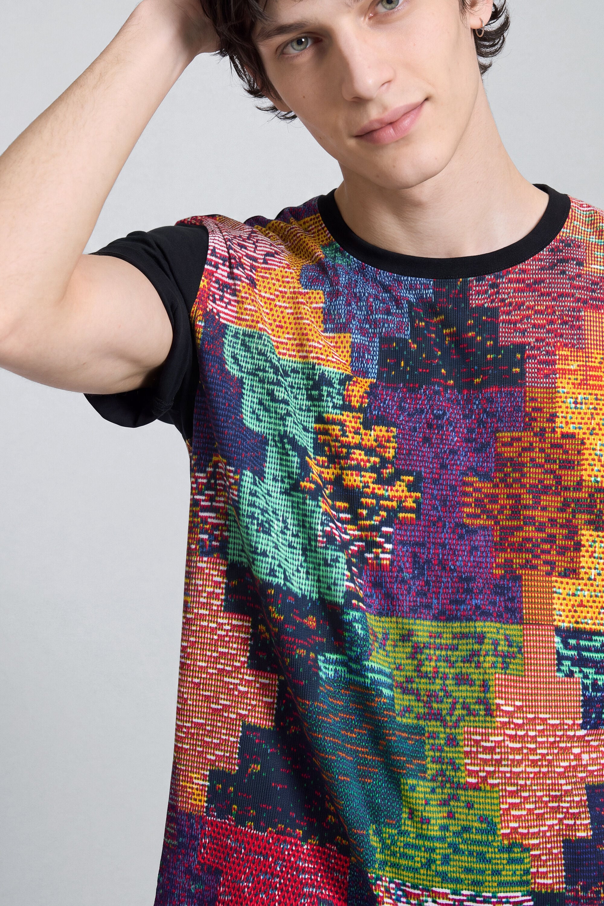 camiseta manga corta estampado