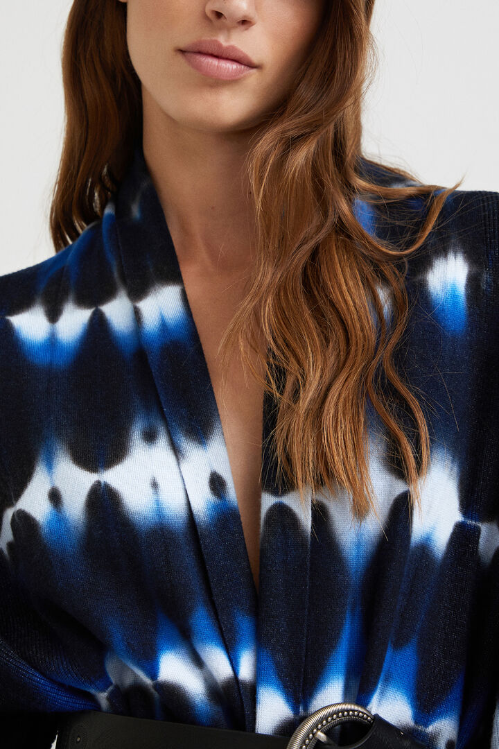 
タイダイ柄 ニットオープンカーディガン | Desigual