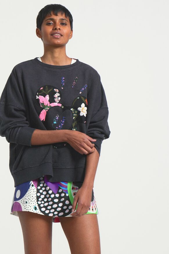 Mickey Mouse sequin sweatshirt | Desigual