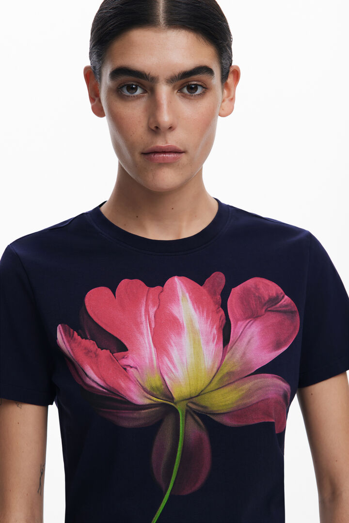 Large flower T-shirt | Desigual