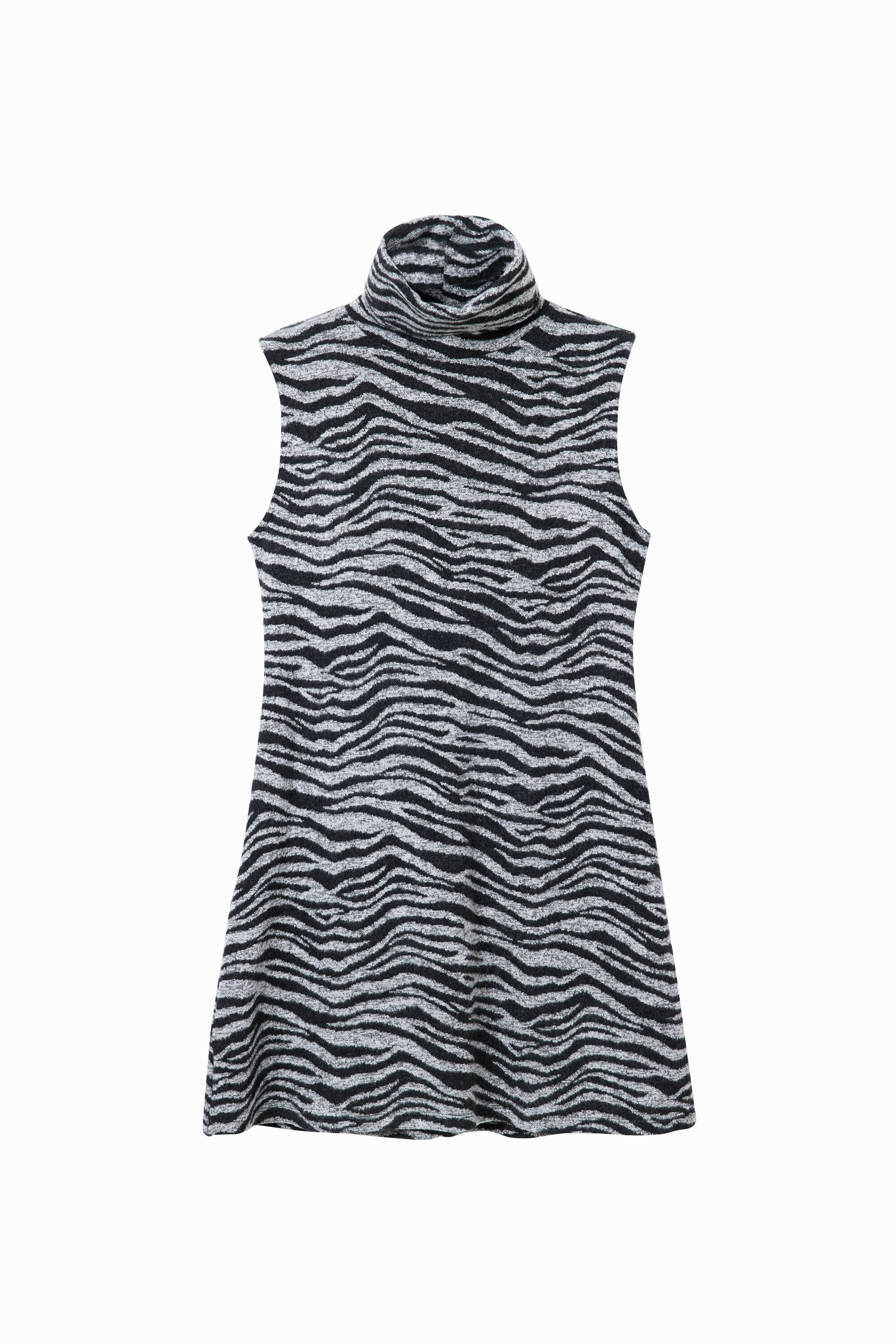 Desigual Zebra knit mini dress