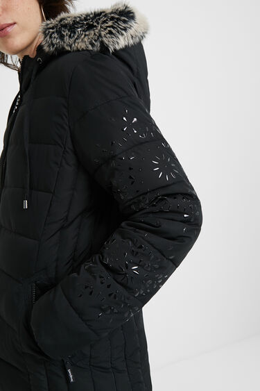 Slim hooded jacket clearance