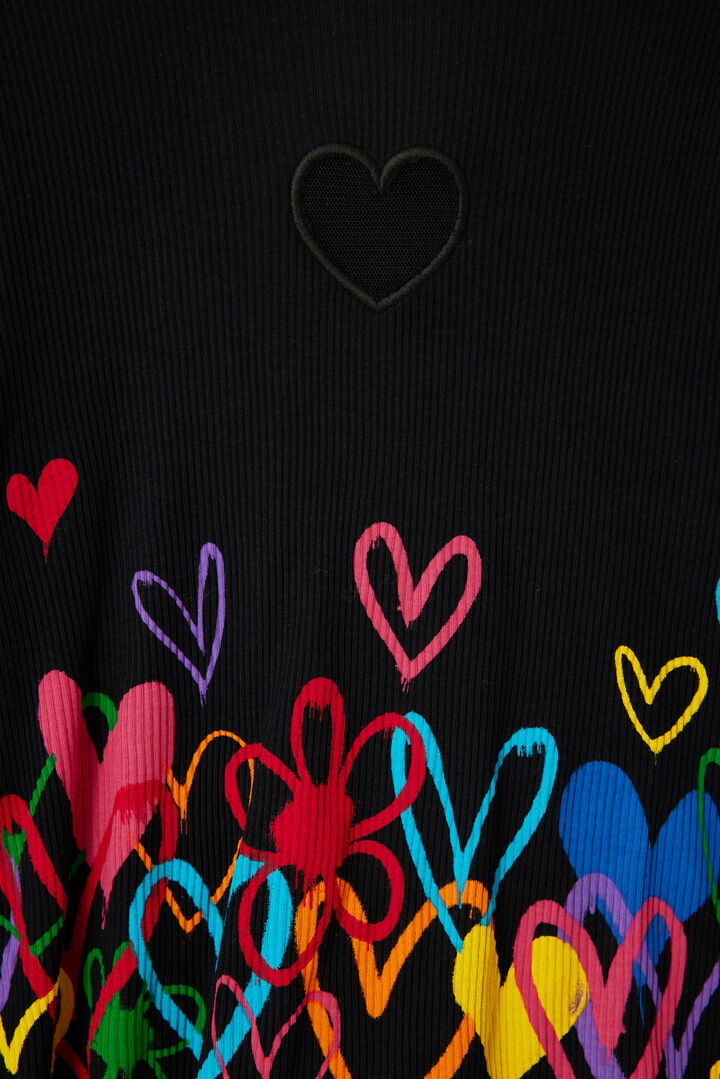 Cut-out heart T-shirt | Desigual
