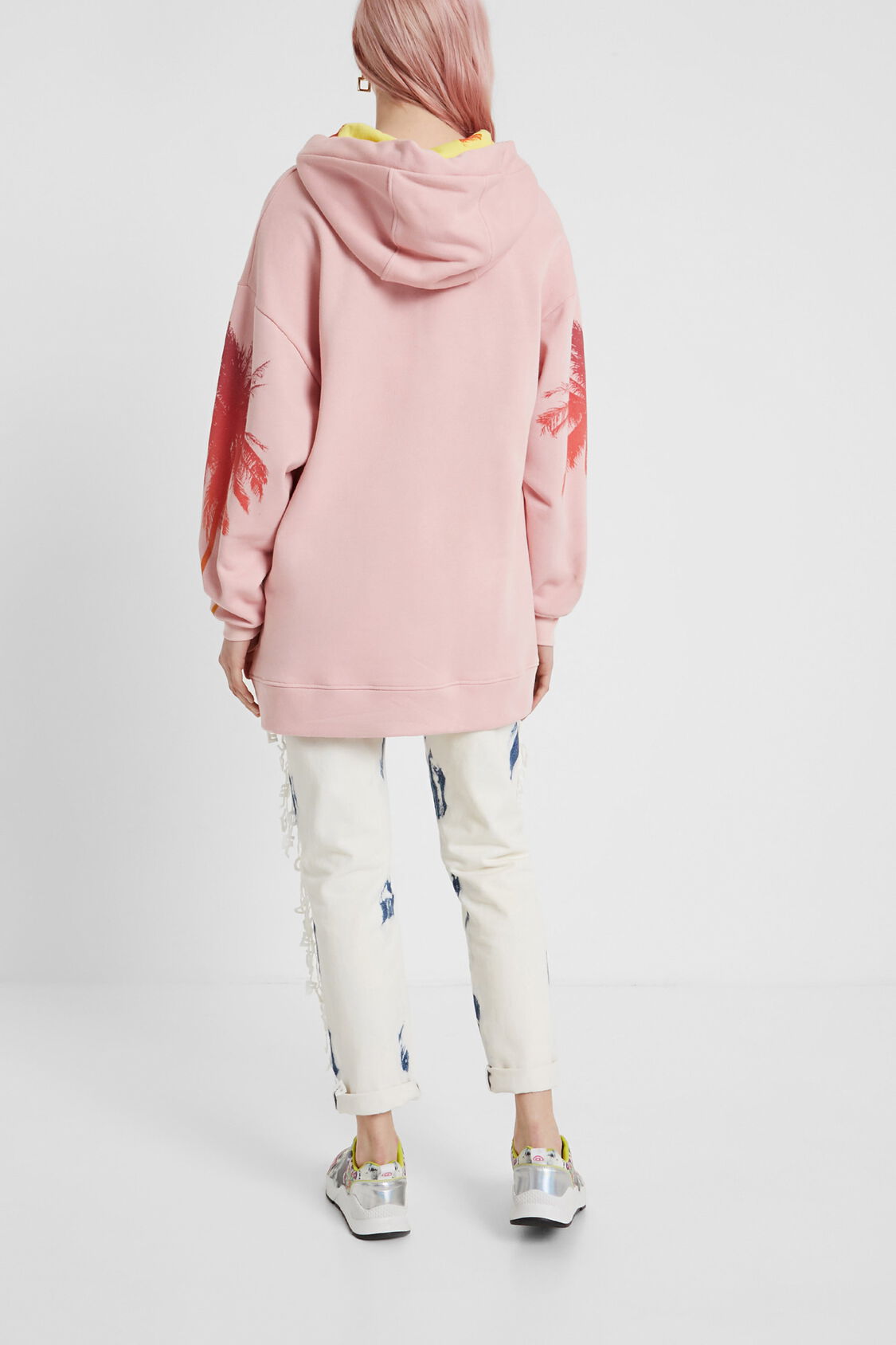 Cinemática obesidad no Sudadera larga hawaiana oversize | Desigual.com