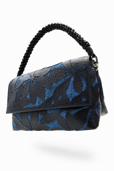 Midsize die-cut flower crossbody bag I