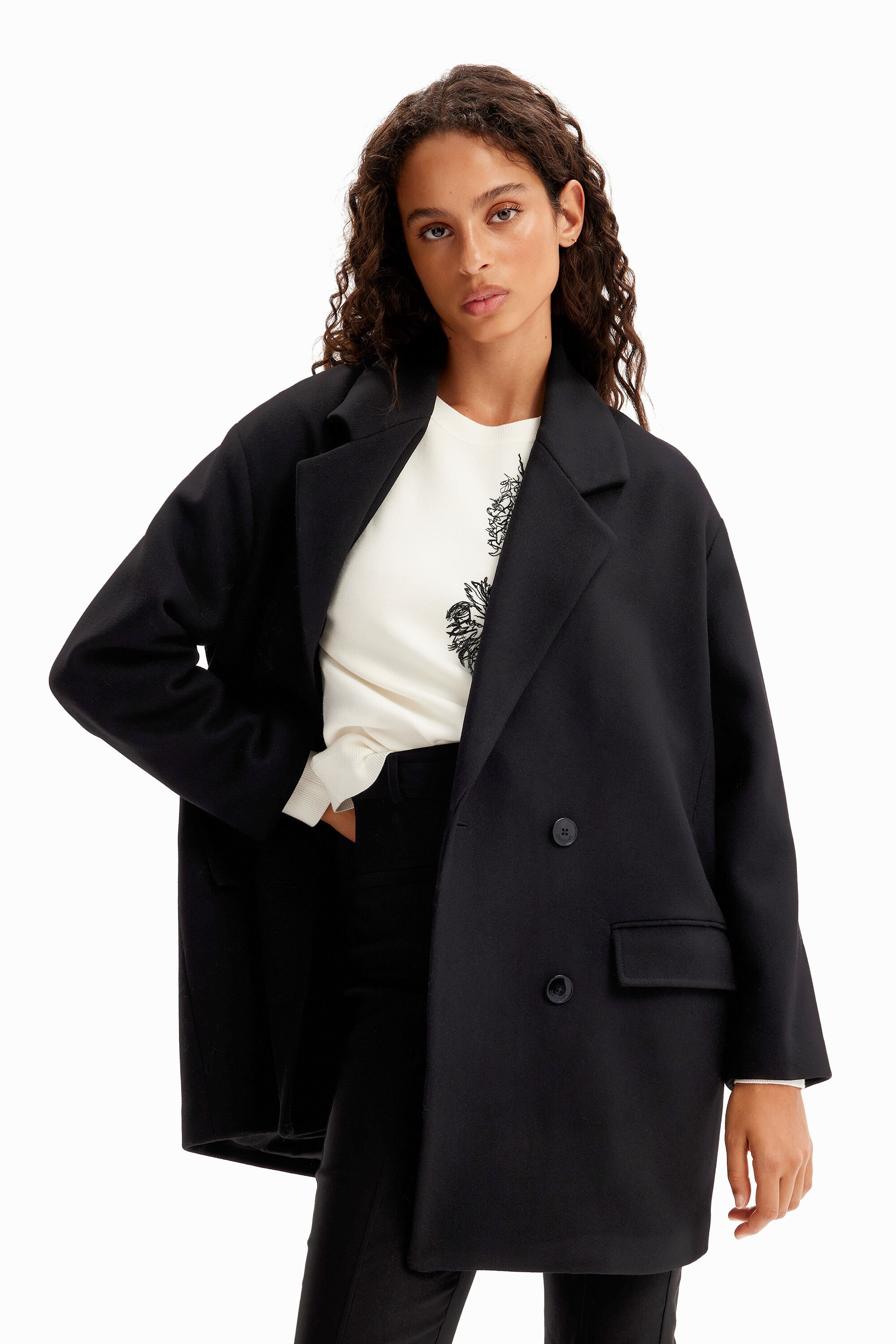 Desigual M. Christian Lacroix double-breasted wool coat