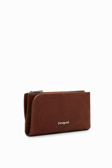 Large embroidered wallet | Desigual