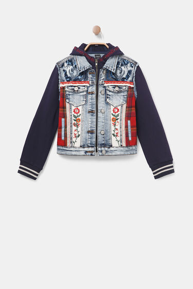 Bimaterial Denim Jacket Desigual Com