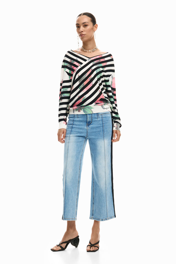 Fine crossover sweater | Desigual