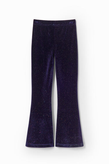 Leggings flare terciopelo brillo | Desigual