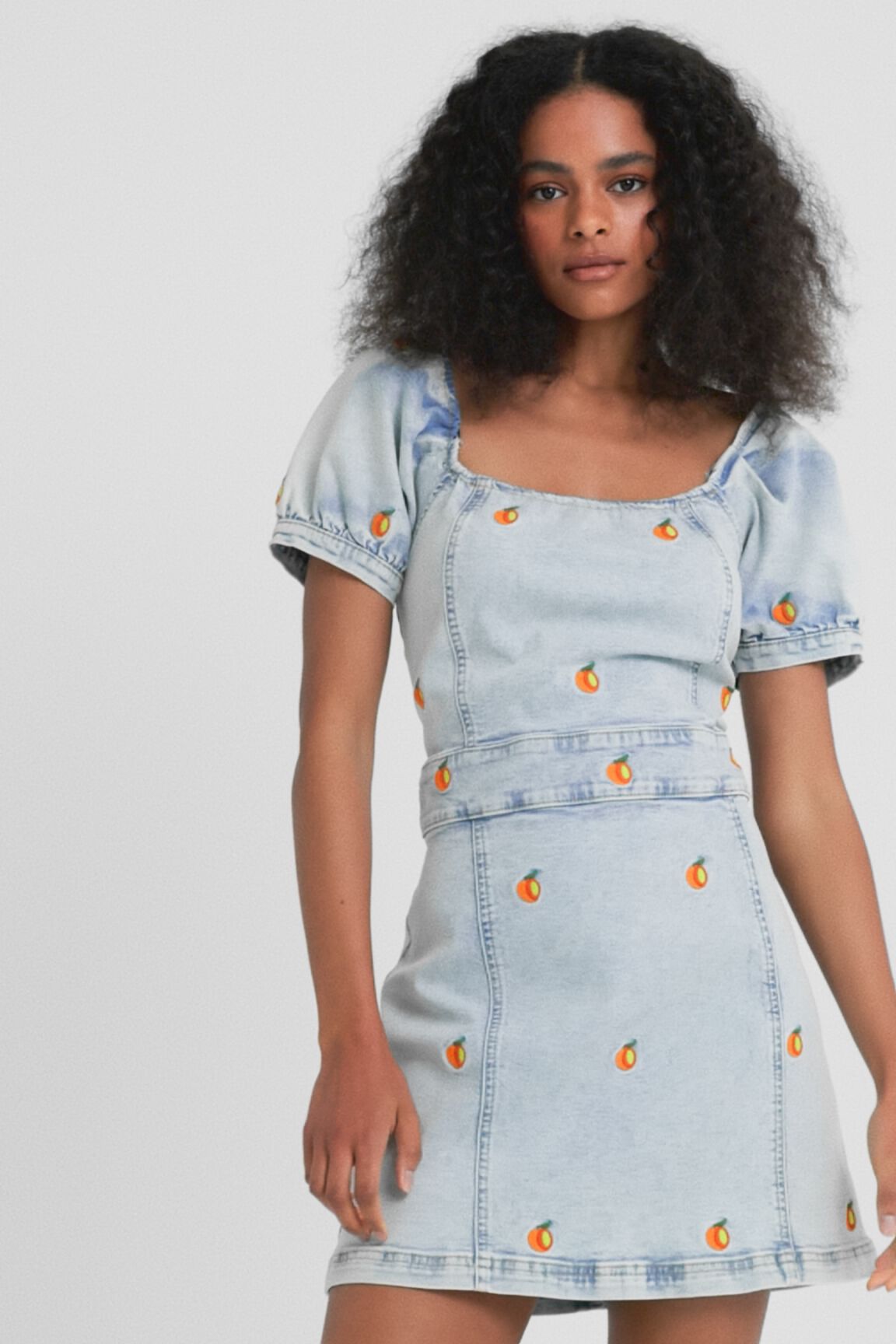 Short slim denim dress Desigual