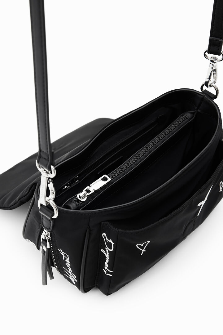Midsize embroidered crossbody bag | Desigual