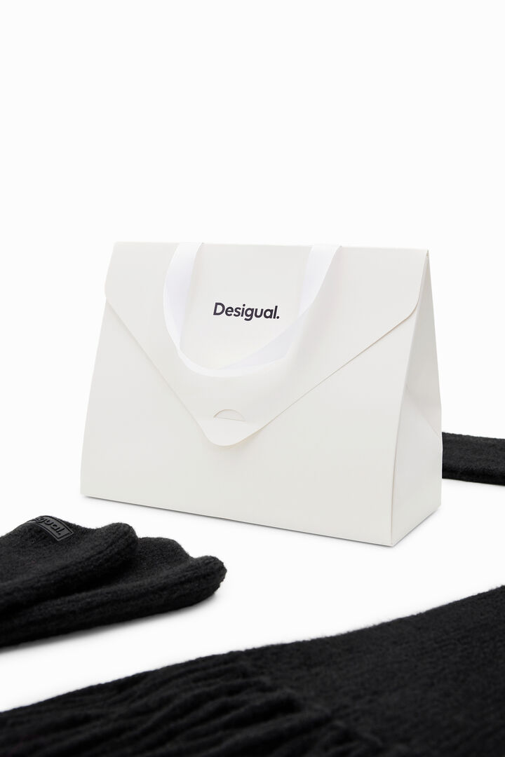 Caja regalo bufanda y guantes con mitones | Desigual