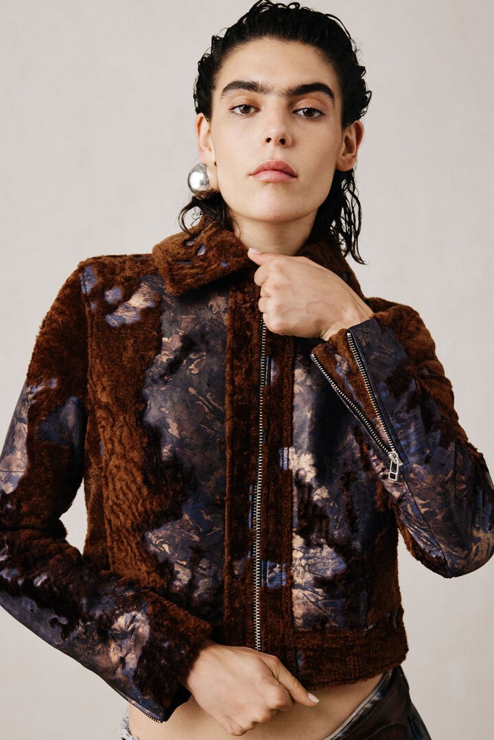 Burnt Studio leather jacket | Desigual