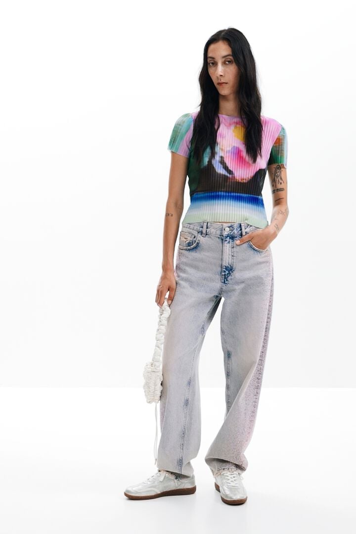 Camiseta paisaje difuminado | Desigual