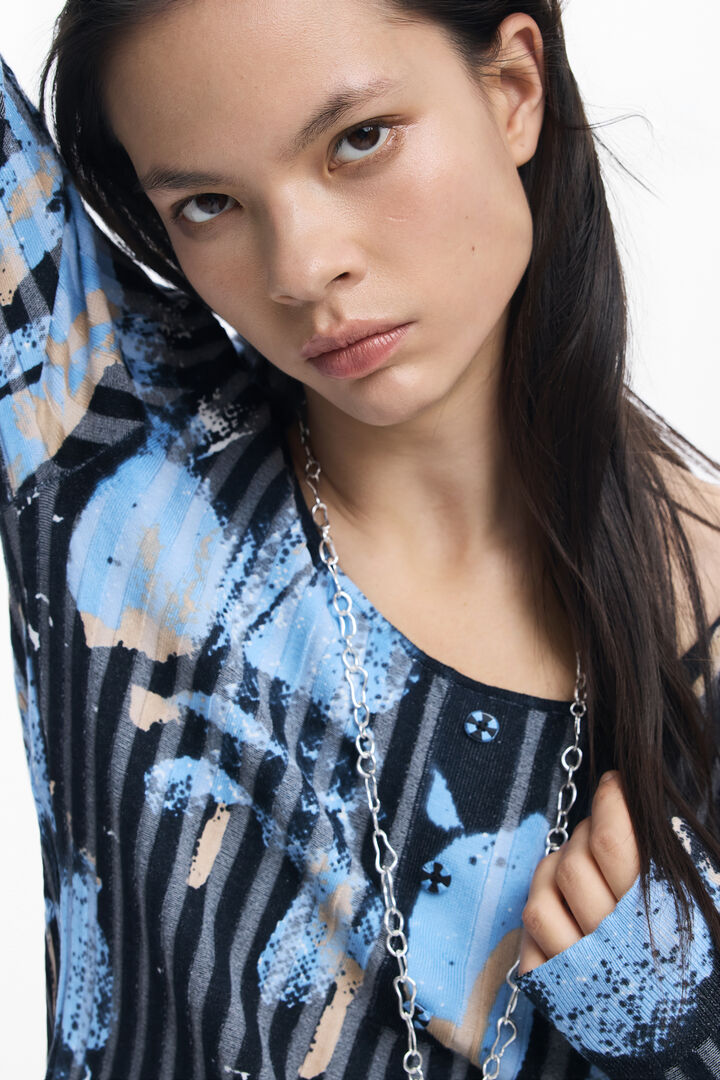 Pull fin à texture florale | Desigual