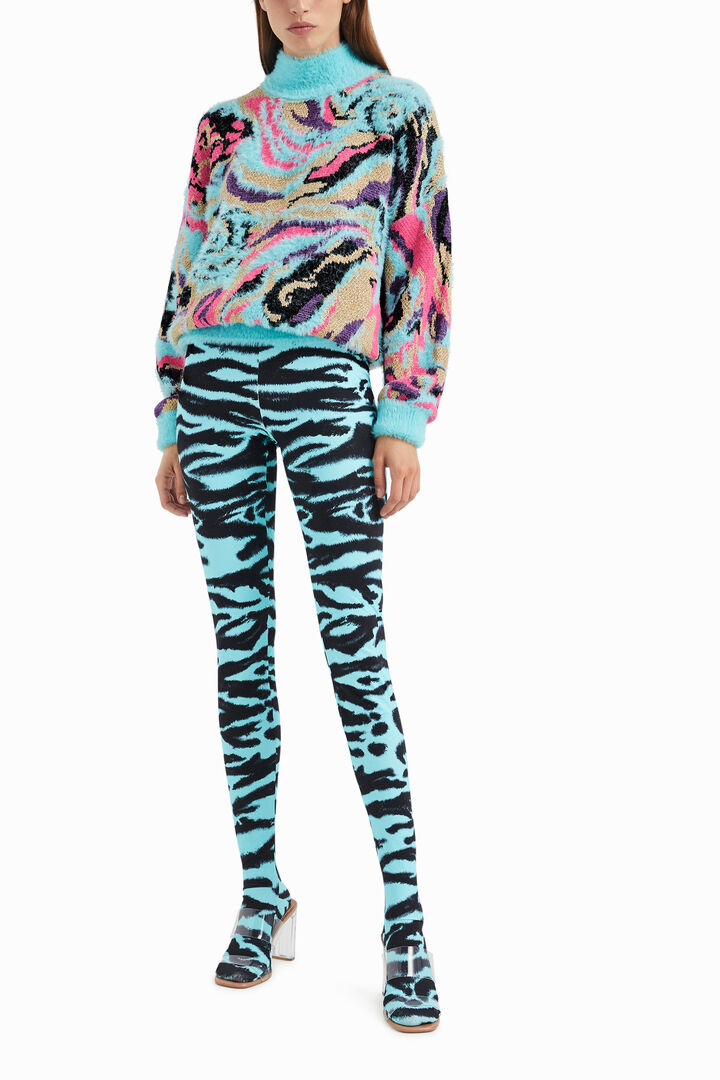 Animal print slim leggings | Desigual