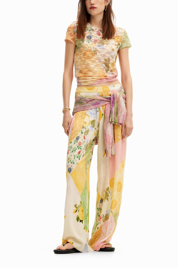 Camiseta encaje fores