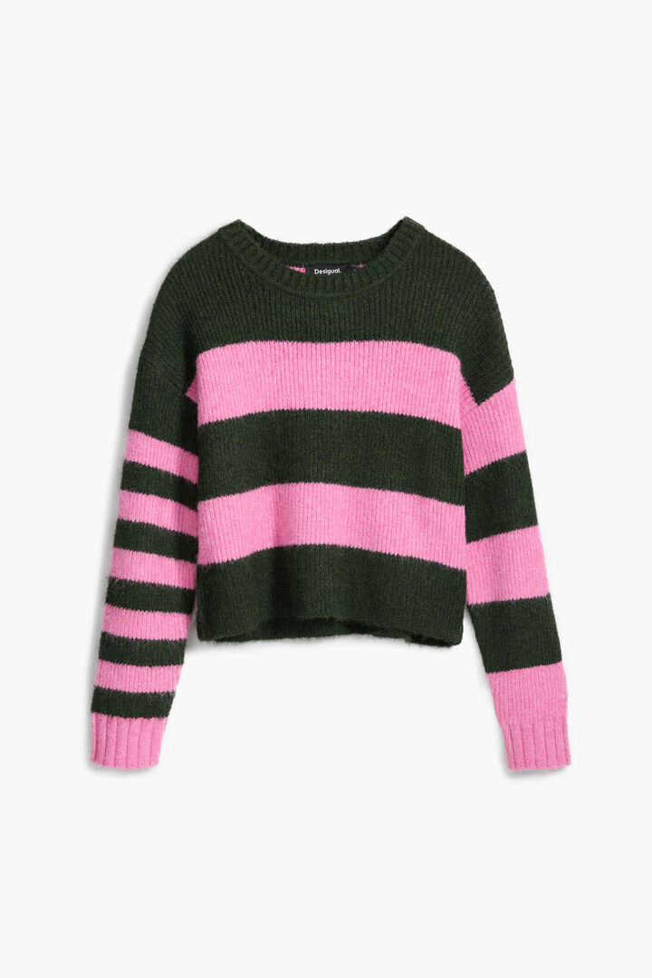 Two-tone striped sweater | Desigual