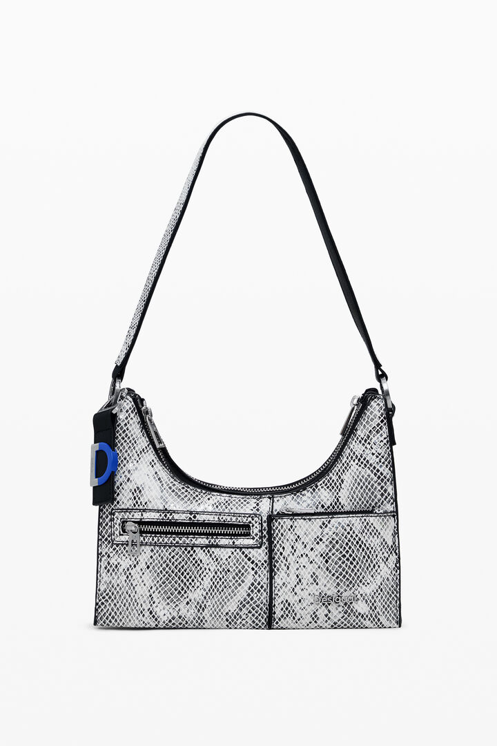 Small convertible animal print bag