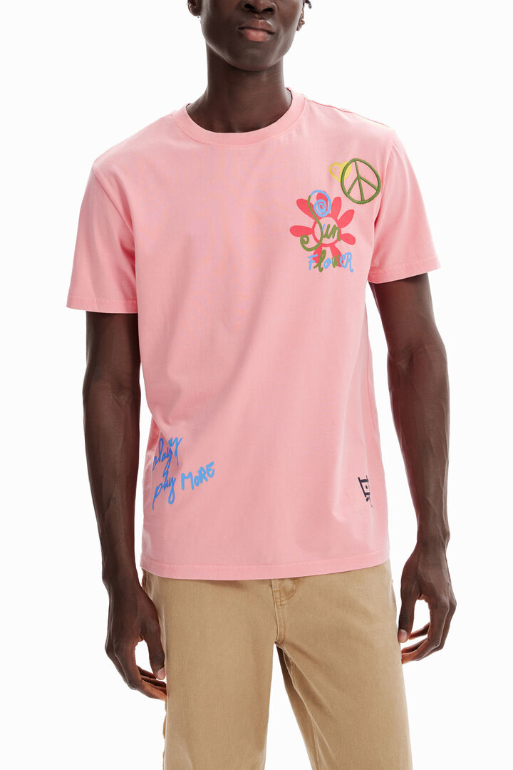 Camiseta manga corta peace | Desigual