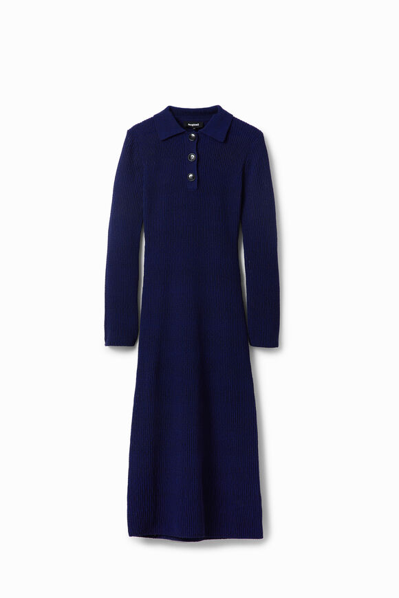 Vestido midi canalé
