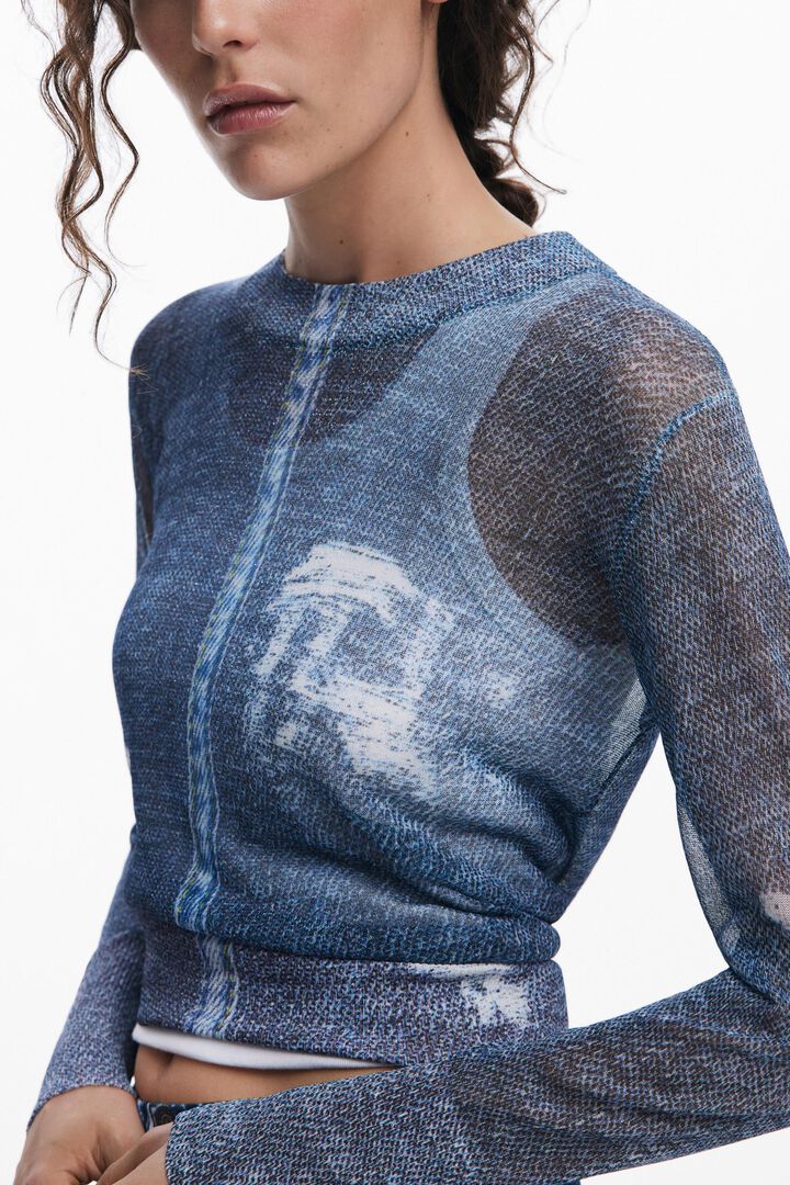 デニム風セーター 女性用 I Desigual.com