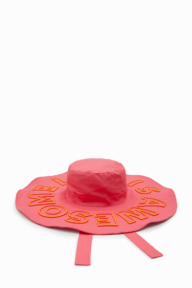 Life is awesome wide-brim hat | Desigual