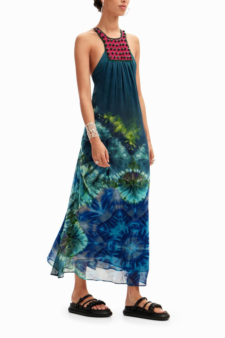 Vestido largo arty tie-dye | Desigual