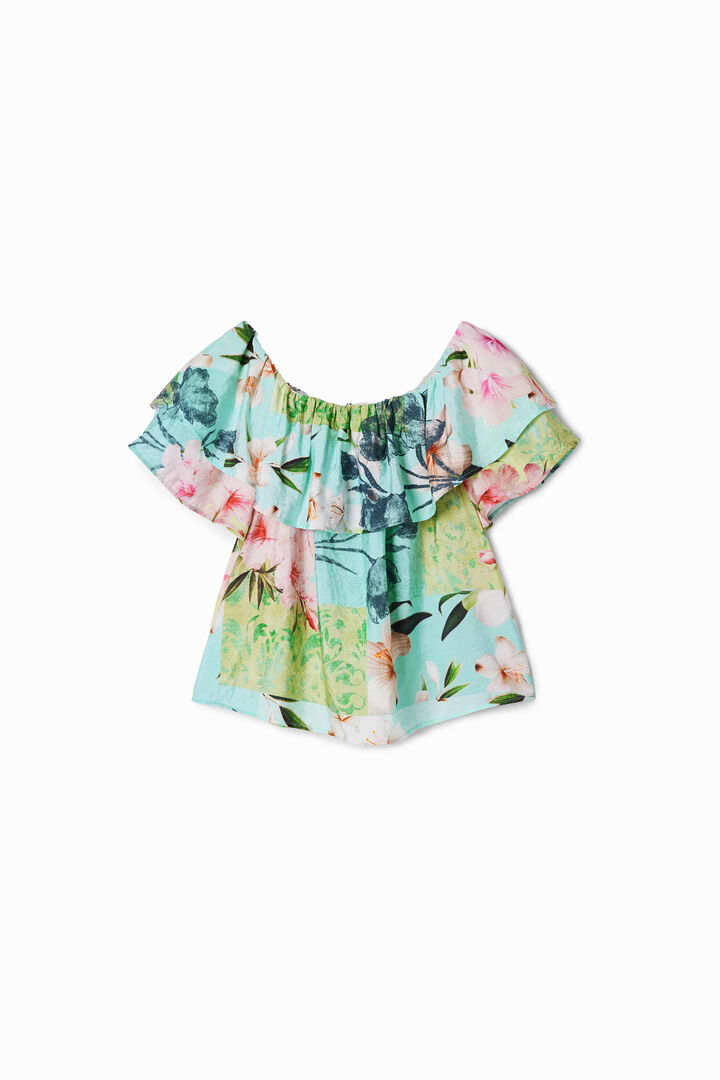 Bluse mit Volants Blumen | Desigual