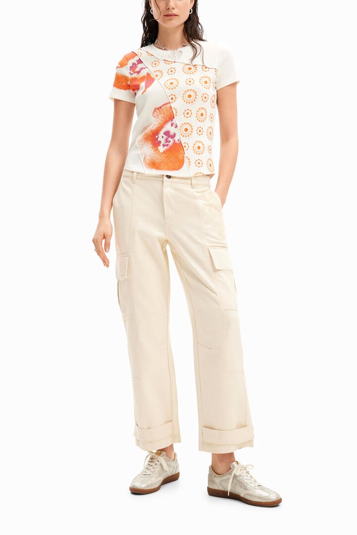 Pantalón cargo bordado | Desigual