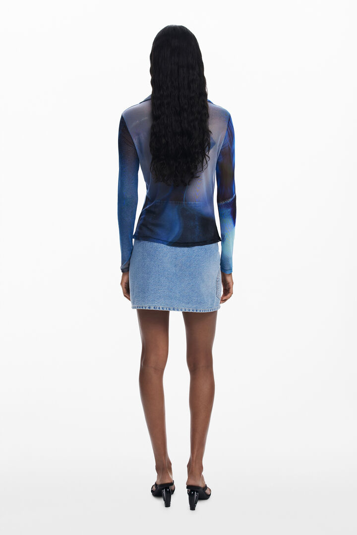Maglietta abbottonata in tulle | Desigual