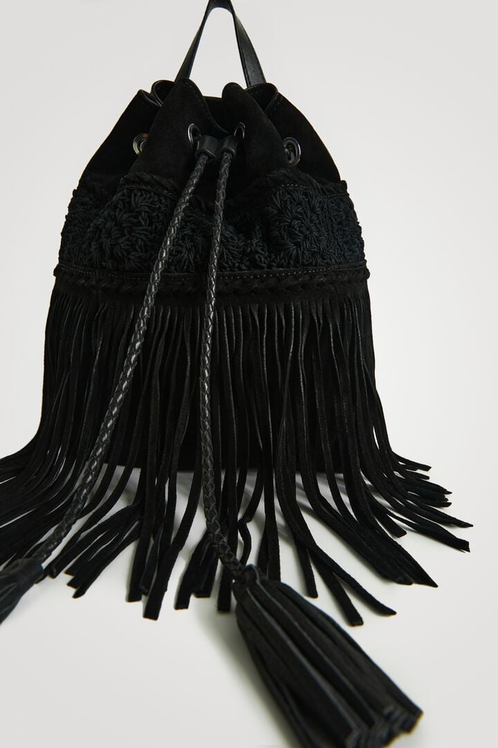 Sac à dos cuir franges | Desigual