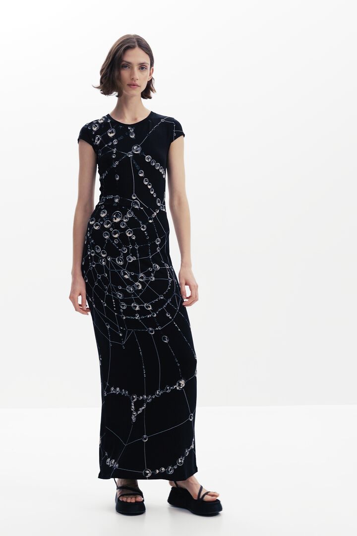 Tyler McGillivary woven midi dress | Desigual