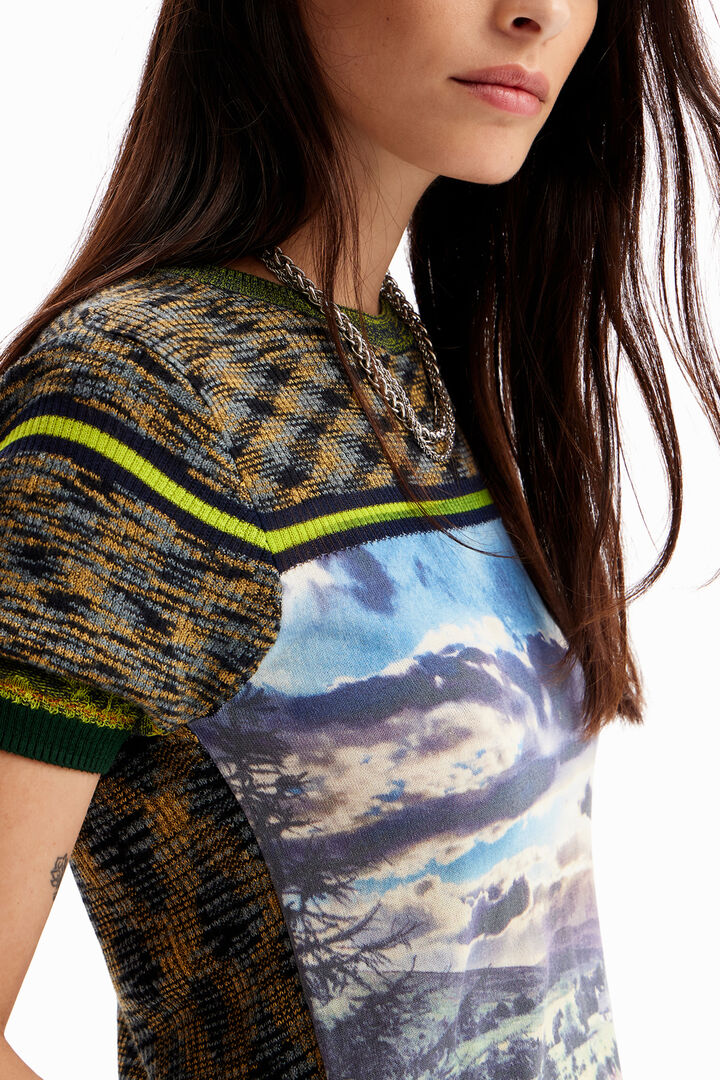 Knit landscape T-shirt | Desigual