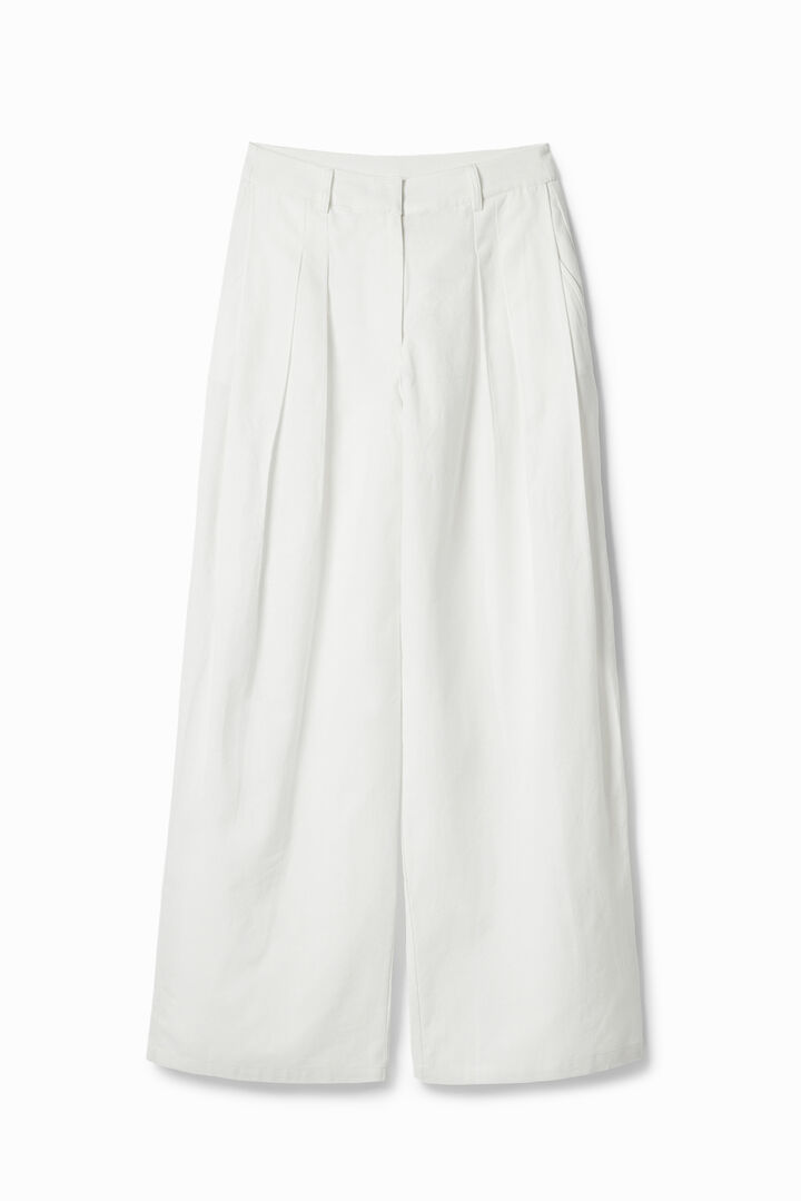 Pantalon wide leg pinces