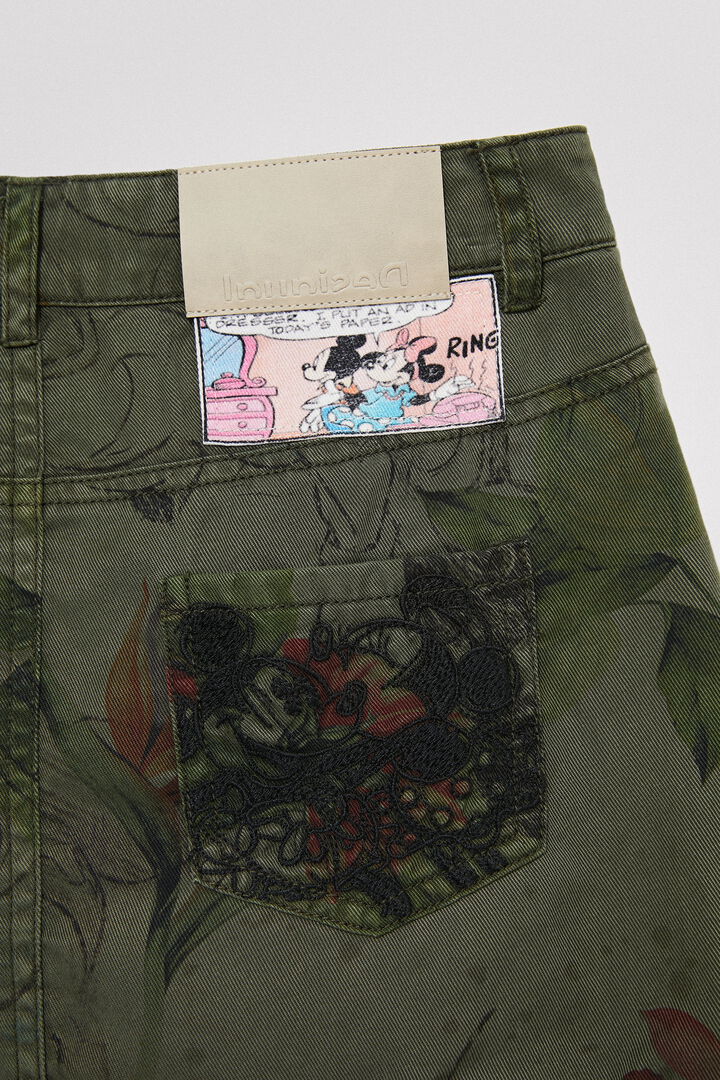 Falda camuflaje Mickey Mouse | Desigual