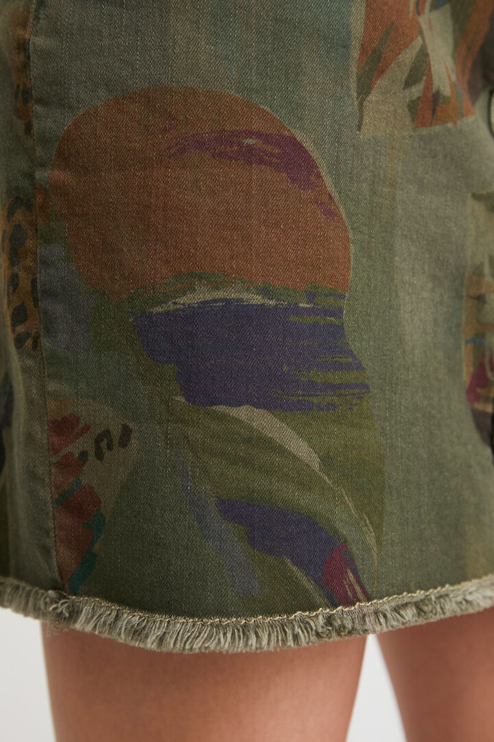 Minifalda de camuflaje floral | Desigual