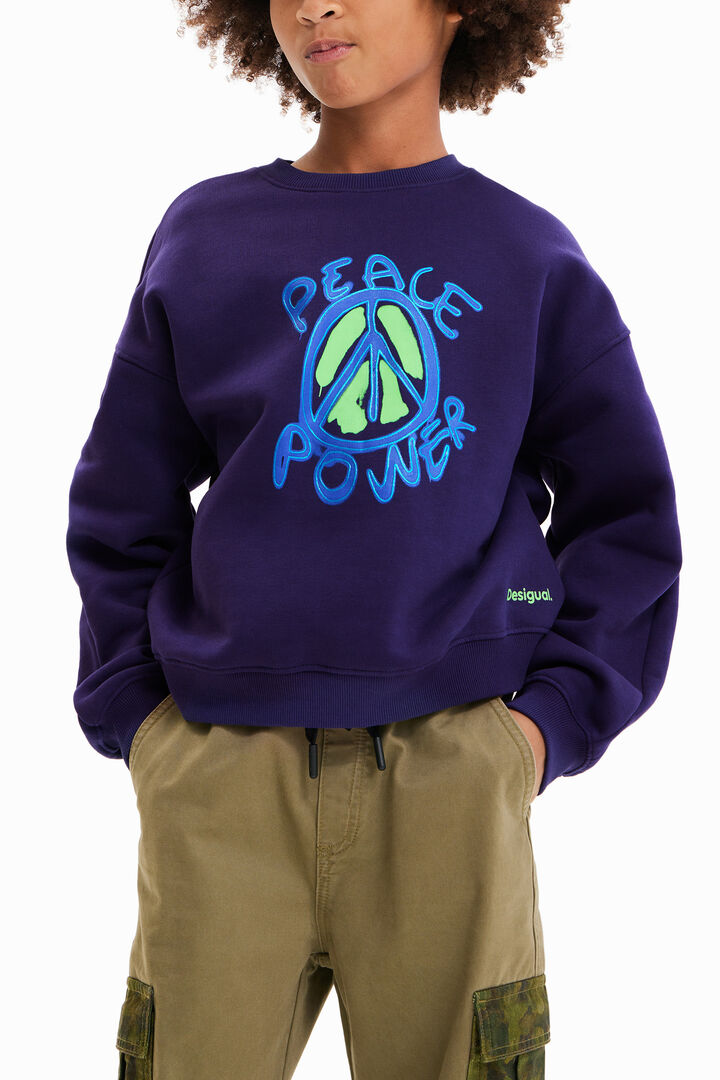 Oversize Peace sweatshirt | Desigual