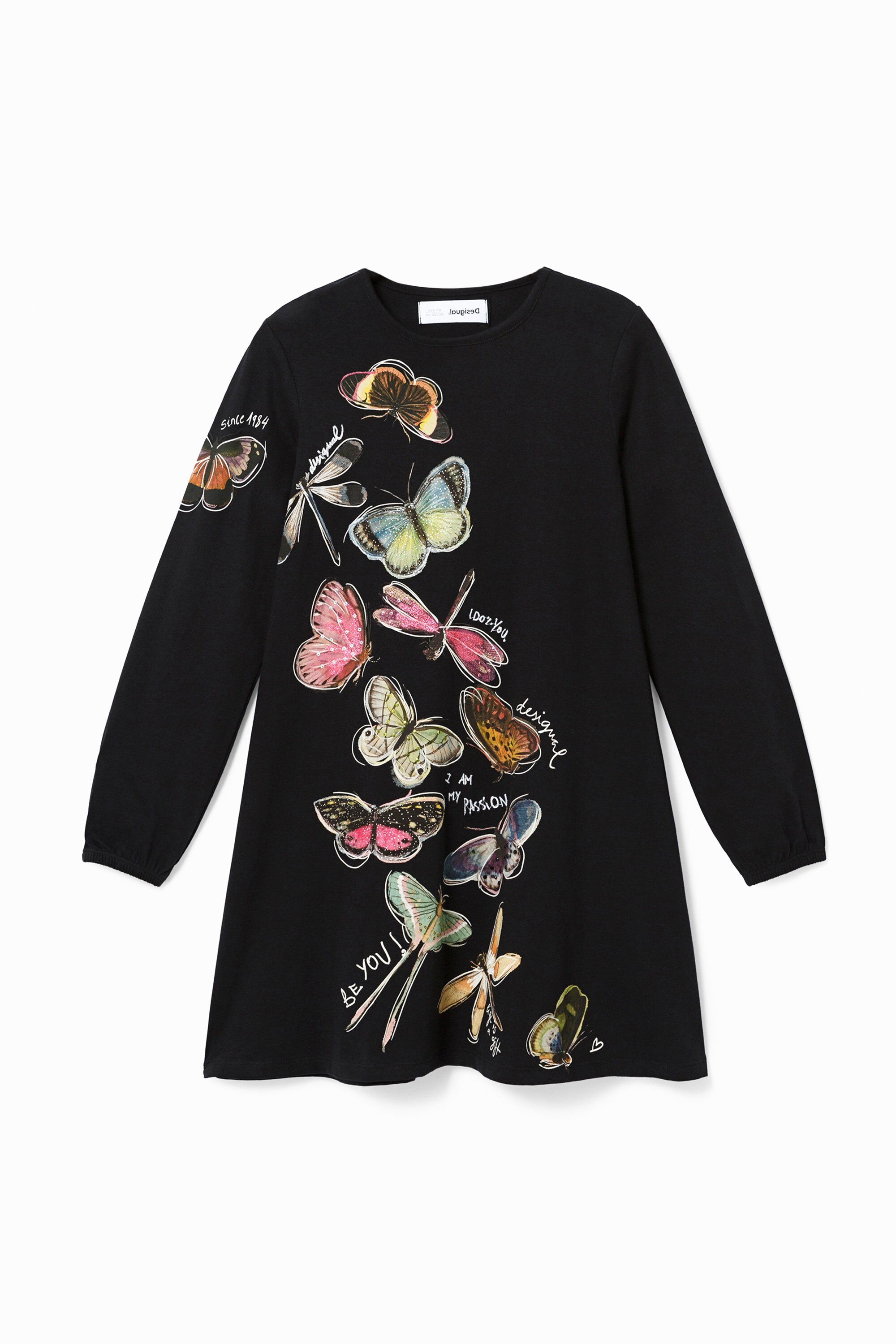 Butterflies T-shirt dress