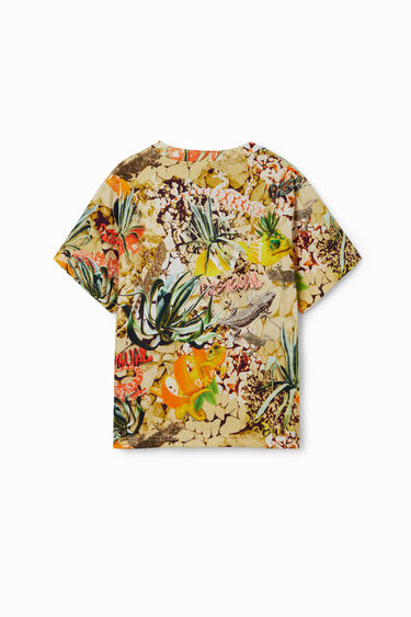 T-shirt collage camuflagem | Desigual