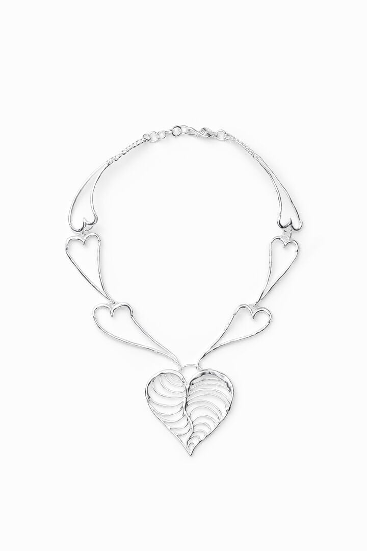 Zalio silver-plated heart necklace