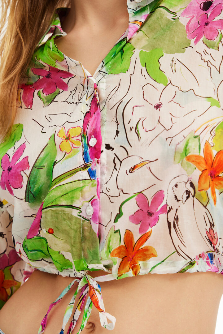 Short gathered shirt | Desigual