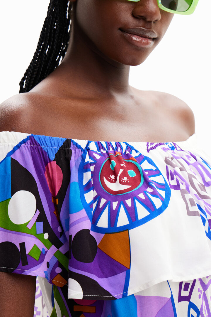M. Christian Lacroix short ruffle dress | Desigual