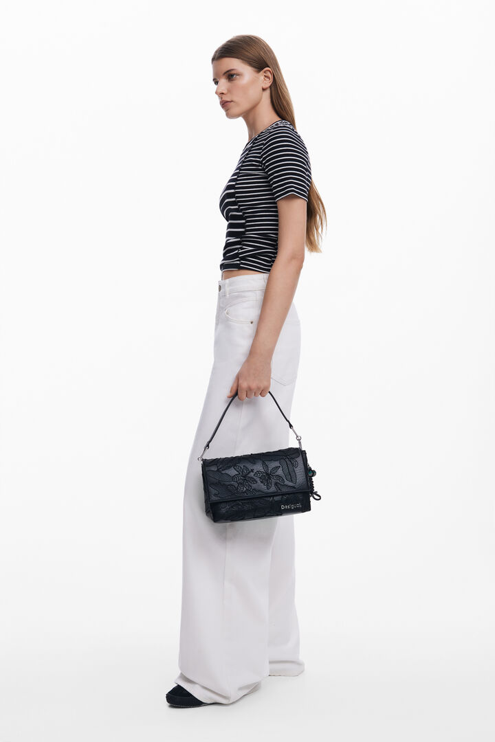 Sac bandoulière brodé moyen | Desigual